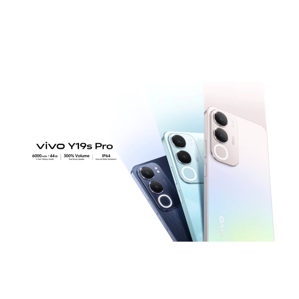 PF24 (20) Vivo Y19s Pro (8GB RAM + 256GB ROM) – Pearl Silver - Image 3