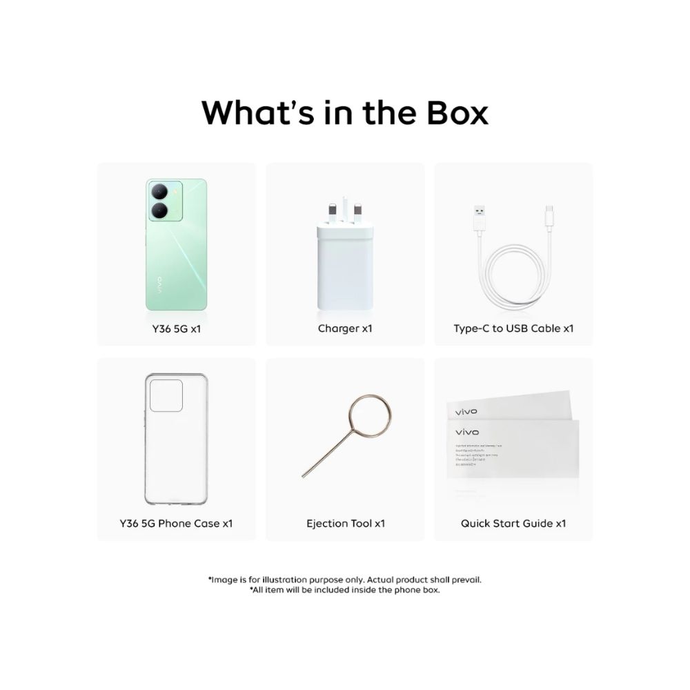 PF24 (25) Vivo Y36 5G (8GB RAM + 256GB ROM) 50MP Fun Camera 6.64” FHD+ Display – Black - Image 4