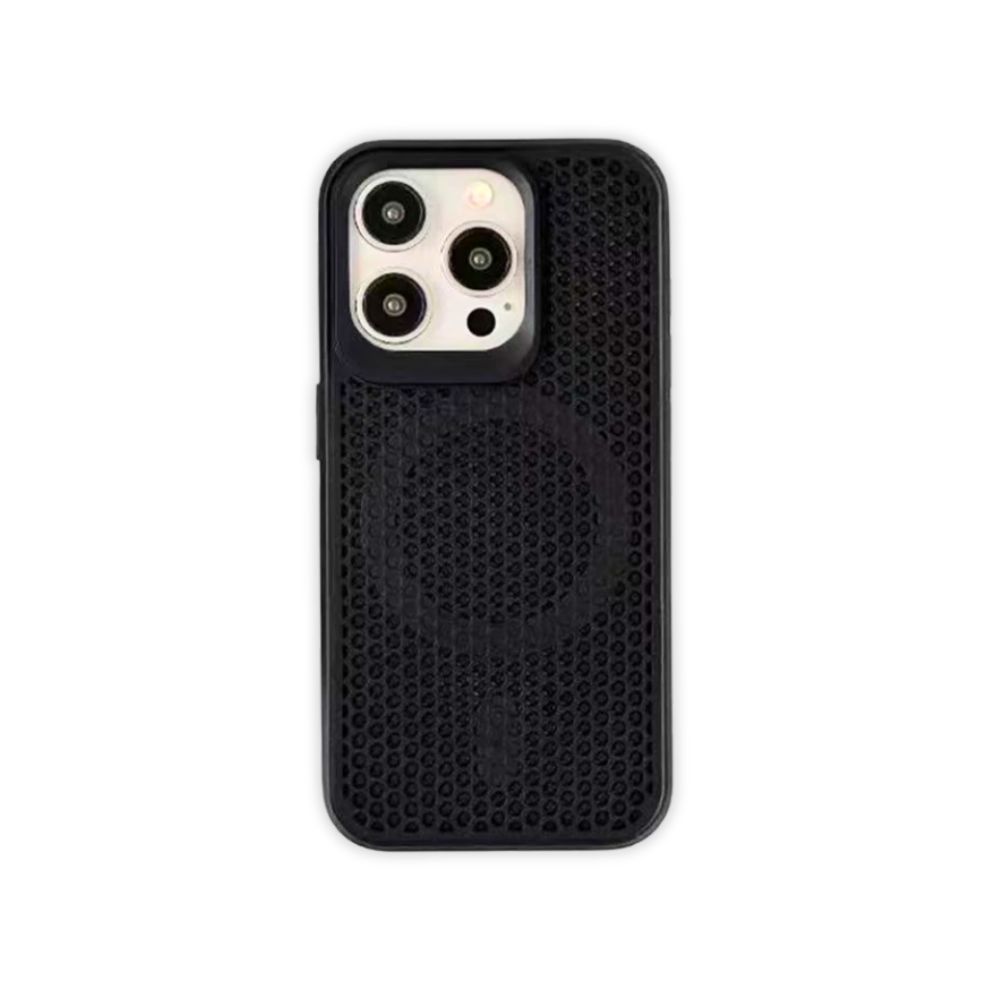 TMG-10.jpg Black Mesh Magnetic Phone Case - Image 1