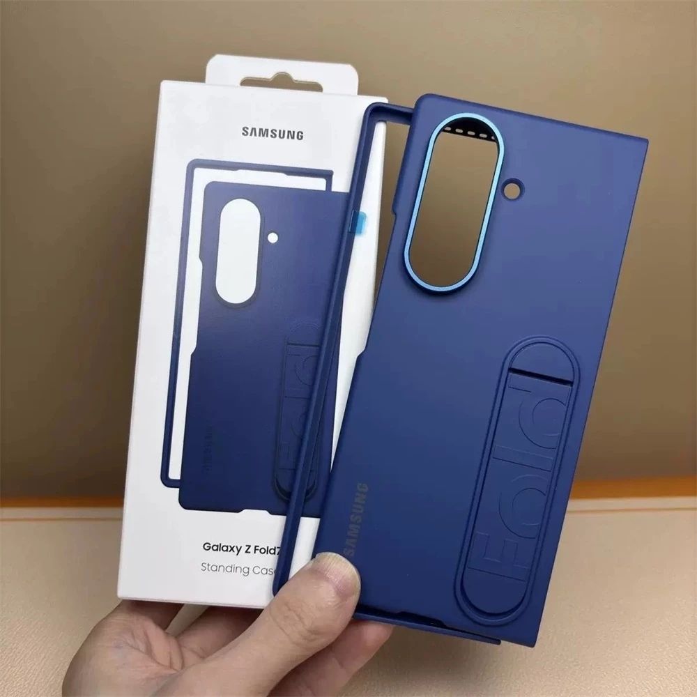 TMG-41.jpg Matte Blue Luxury Standable Phone Case - Image 1