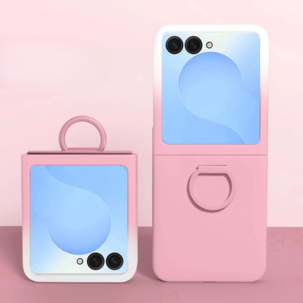 TMG-51.jpg Pink Minimalistic Deluxe Plain Ring Holder Phone Case - Image 1