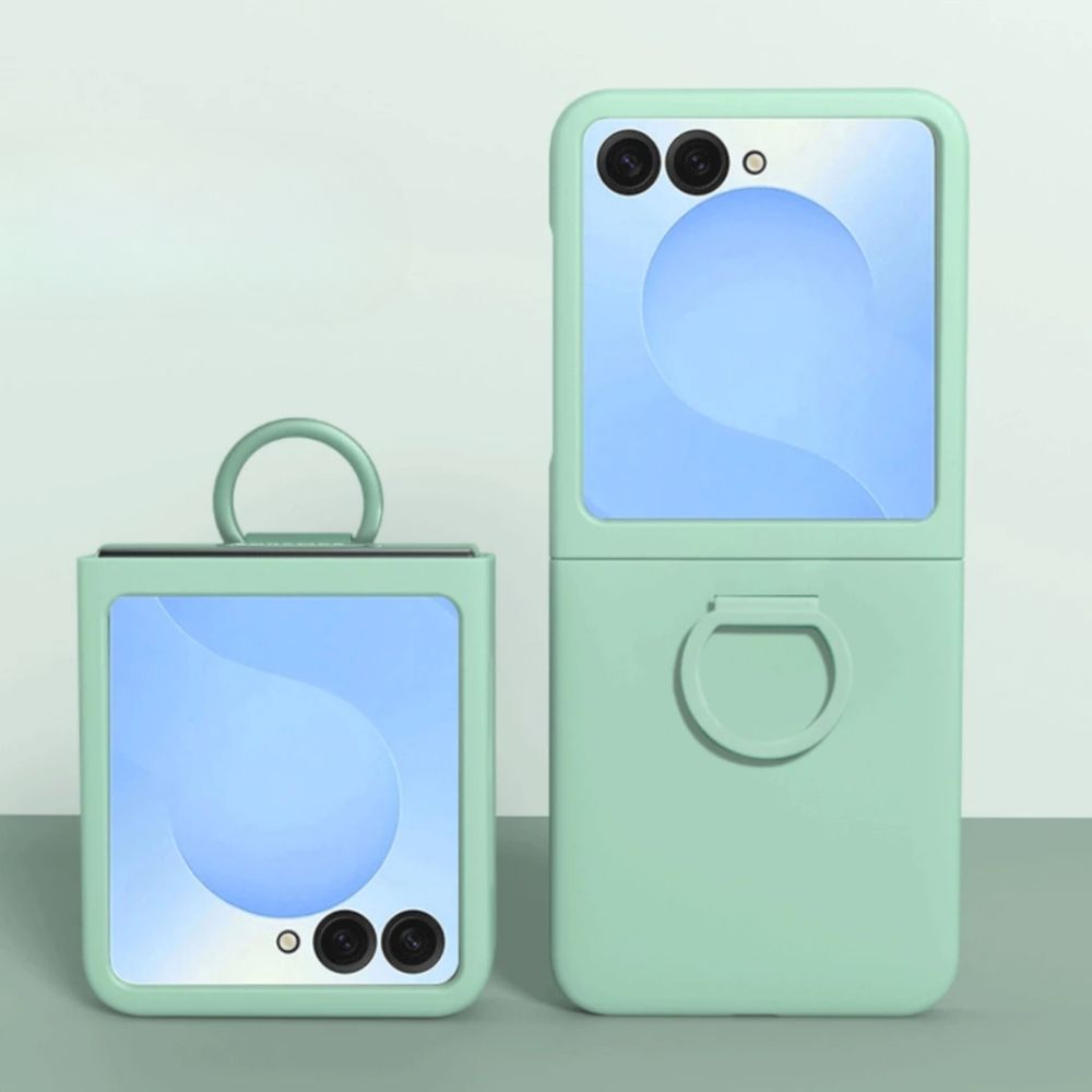 TMG-52.jpg Green Minimalistic Deluxe Plain Ring Holder Phone Case - Image 1