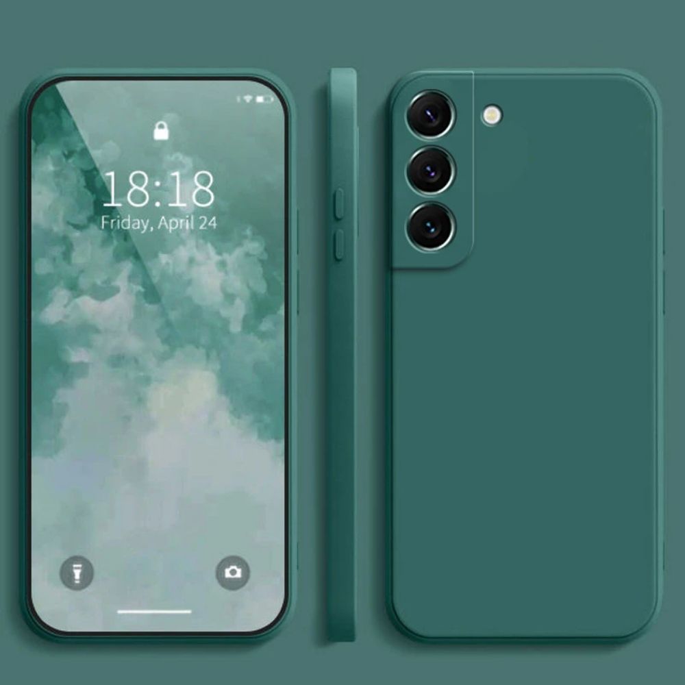 TMG-57.jpg Green Minimalistic Colorful Liquid Soft Silicone Phone Case - Image 1