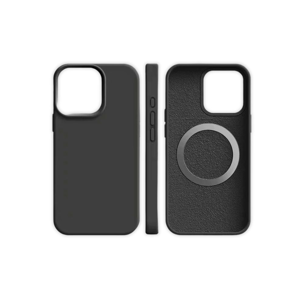 TMG-6.jpg Black Magnetic Liquid Silicone Phone Case - Image 1