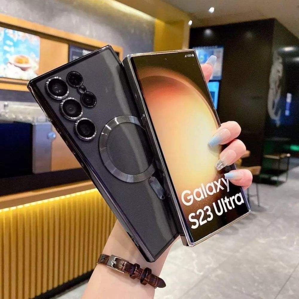 TMG-60.jpg Black Transparent Deluxe Soft Silicone Lens Film Phone Case - Image 1