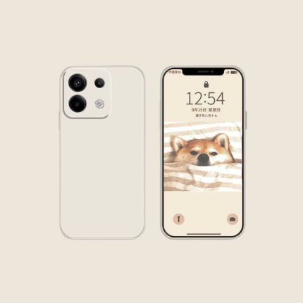 White Ultra Light Liquid Silicone Phone Case