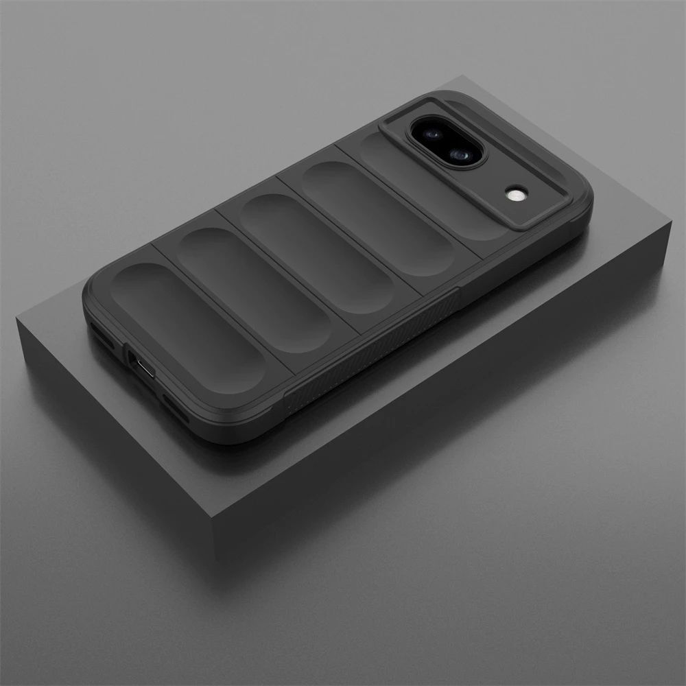 TMG-82.jpg Black Liquid Silicone Soft Shockproof Phone Case - Image 1