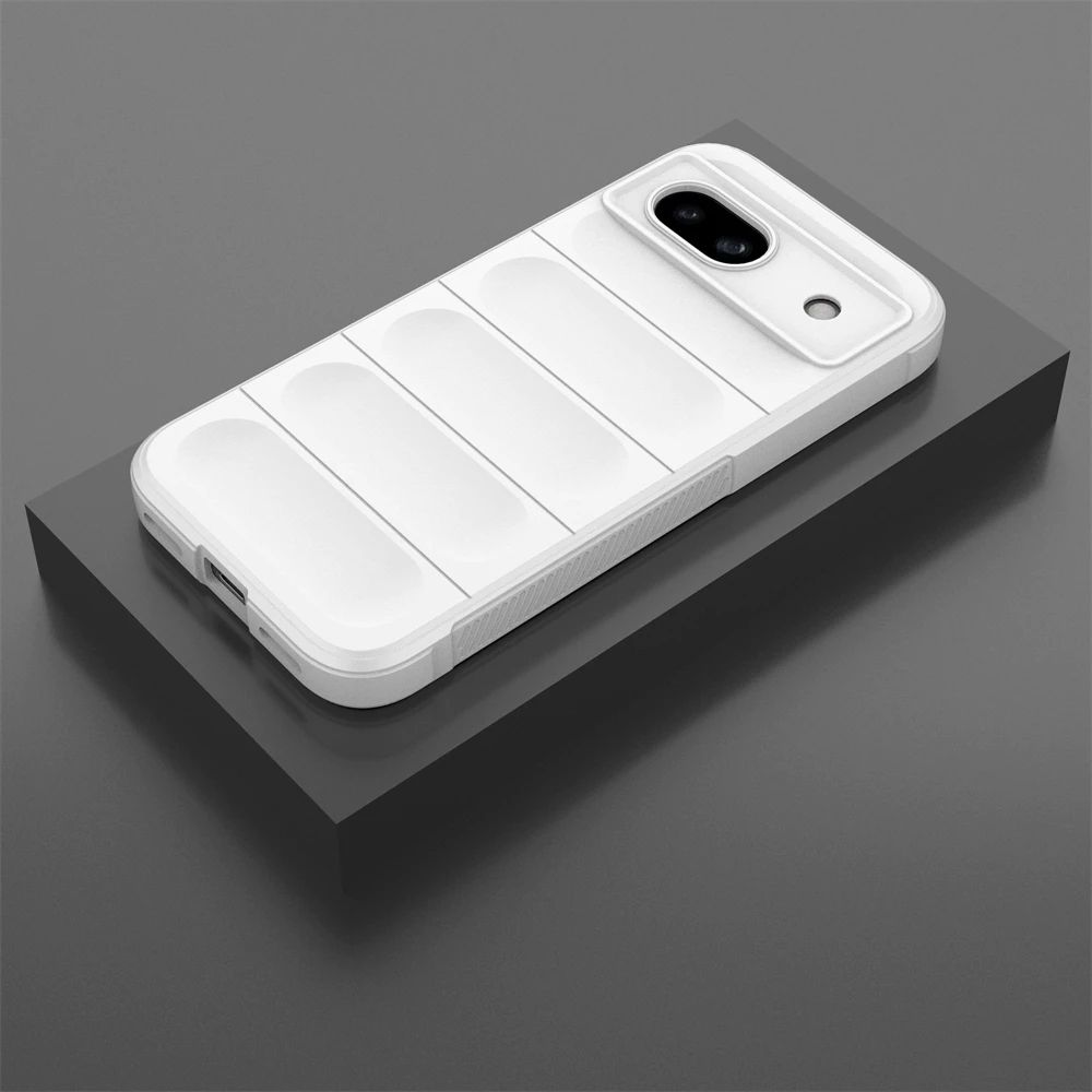 TMG-83.jpg White Liquid Silicone Soft Shockproof Phone Case - Image 1