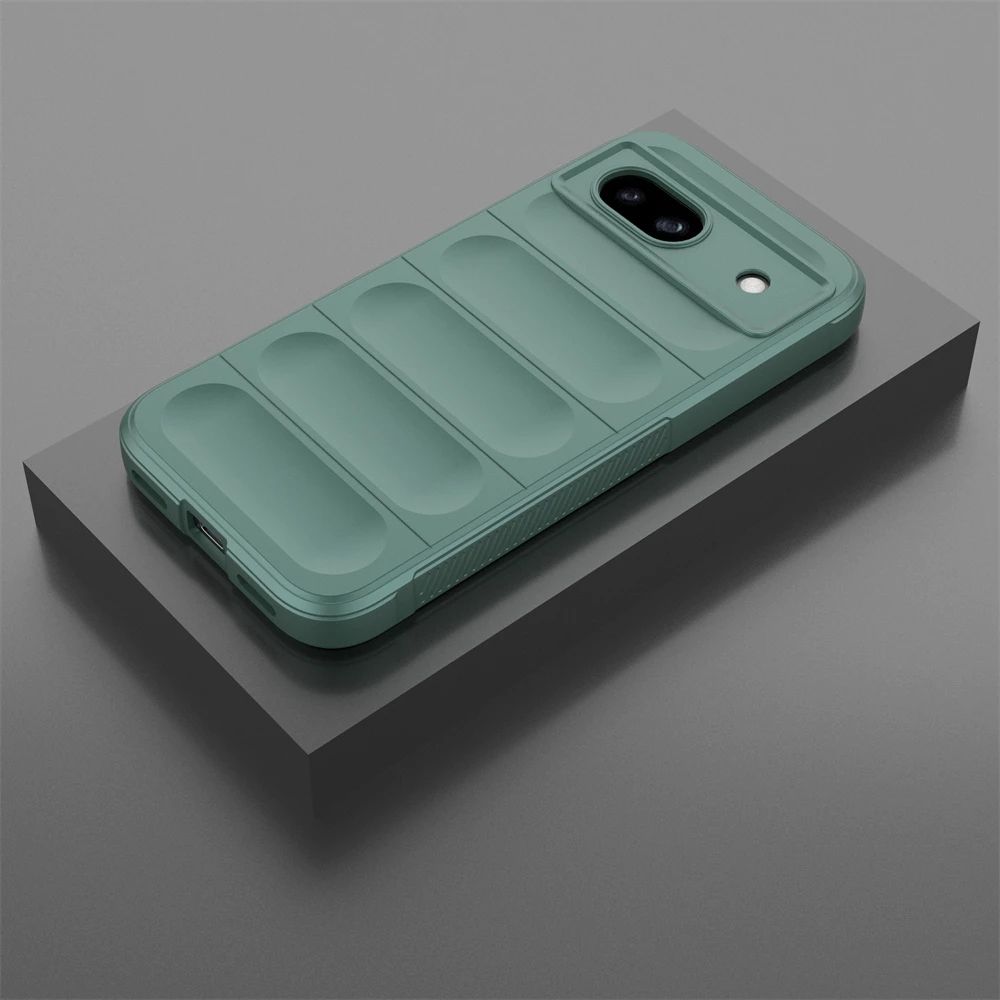 TMG-85.jpg Green Liquid Silicone Soft Shockproof Phone Case - Image 1