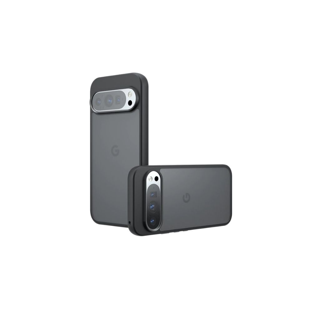 TMG-97.jpg Black Luxury Armor Matte Acrylic Thin Shockproof Bumper Clear Phone Case - Image 1