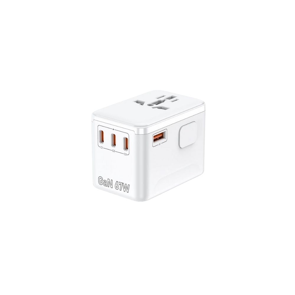 TMG5-33.jpg White GaN 67W Fast USB Charger Quick Charge Travel Adapter - Image 1